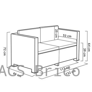 Muebles Jardín Diva Confort Storage Grafito