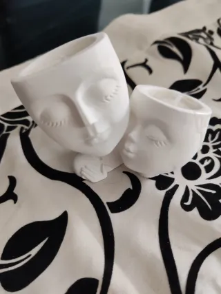 Vasetto candele abbraccio mamma e figlio