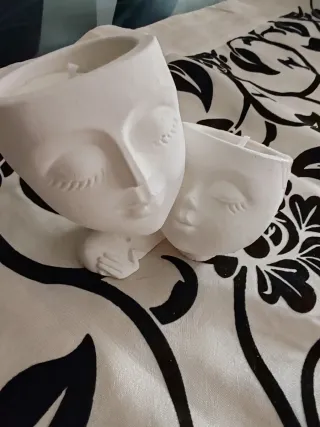 Vasetto candele abbraccio mamma e figlio