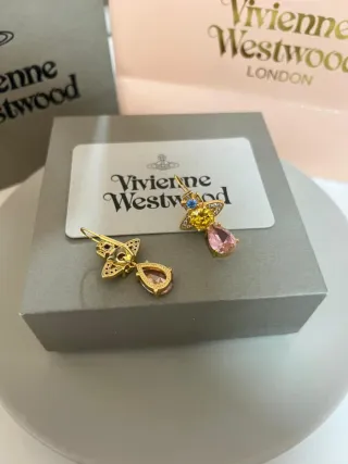 Pendientes Vivienne Westwood Oro Rosa ismene