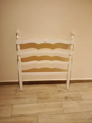 Cabecero de madera blanco 90cm