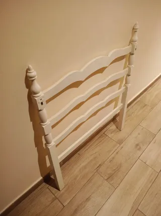 Cabecero de madera blanco 90cm