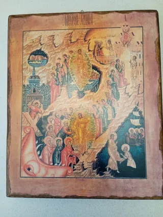 Icona religiosa litografica