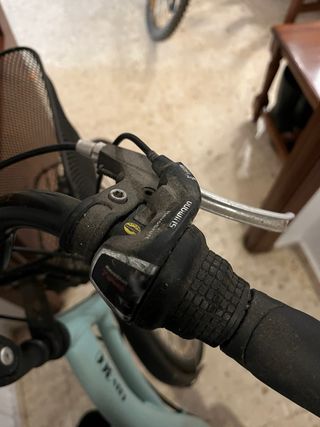 Bicicleta urbana mint con cesta