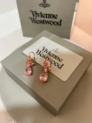 Pendientes Vivienne Westwood Oro Rosa y Rosa