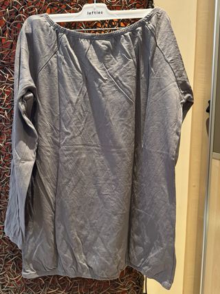 Camiseta manga larga BE SIMPLE gris talla única