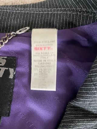 Americana Miss Sixty Gris Talla S