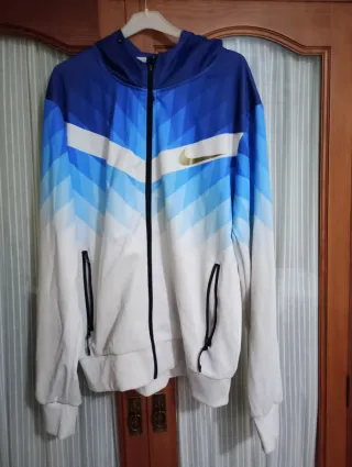 Conjunto deportivo hombre azul y blanco