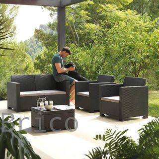 Muebles Jardín Evo Confort Grafito