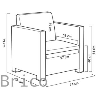 Muebles Jardín Evo Confort Grafito