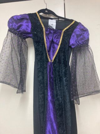 Disfraz infantil bruja morado y negro