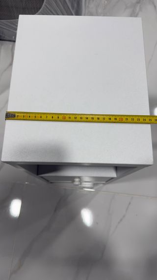 Juego de 2 mesitas de noche en color blanco