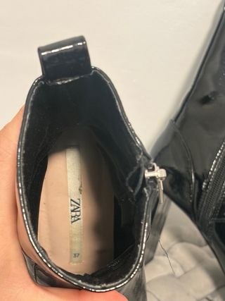 Botín Zara Charol Talla 37