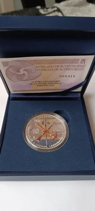 Moneda Plata Centenario Legión Española 1920-2020