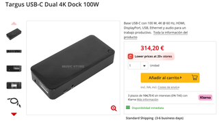Dock Station Targus DOCK182EUZ DV4K  2 Monitores