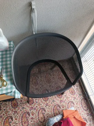 Silla de balcón negra (Ofertas)