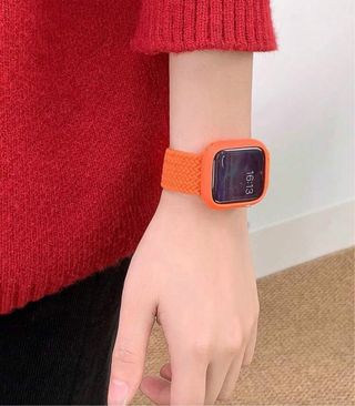 Correa Apple Watch Naranja Tejida