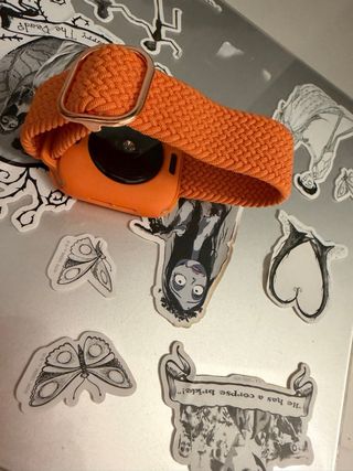 Correa Apple Watch Naranja Tejida