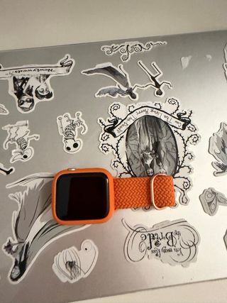 Correa Apple Watch Naranja Tejida
