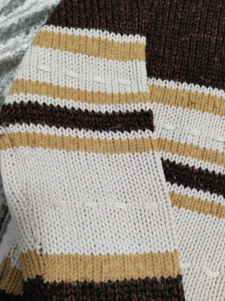 Jersey de chica marrón y beige