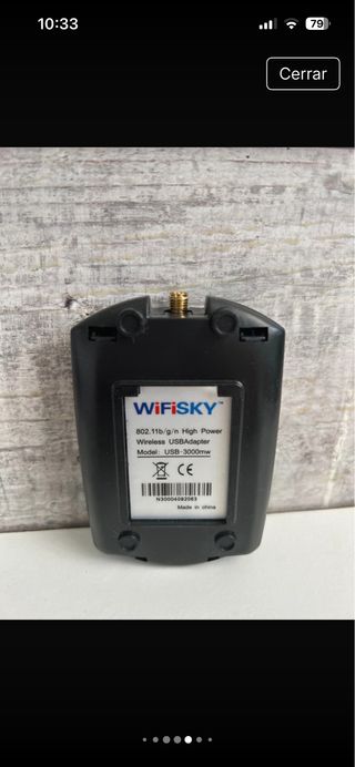 Adaptador WiFi USB WIFISKY Antena de 3000mv