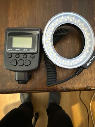 Flash LED Anillo Fotografía Macro