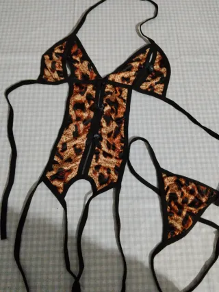 Body Lencería Animal Print Talla S