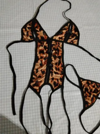 Body Lencería Animal Print Talla S