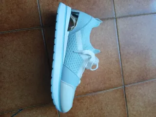 Scarpe da ginnastica donna blu/bianche 37