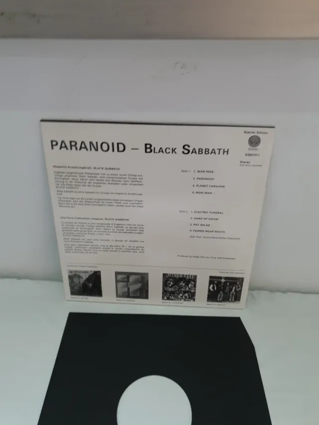 Vinilo Black Sabbath Paranoid Edición Especial