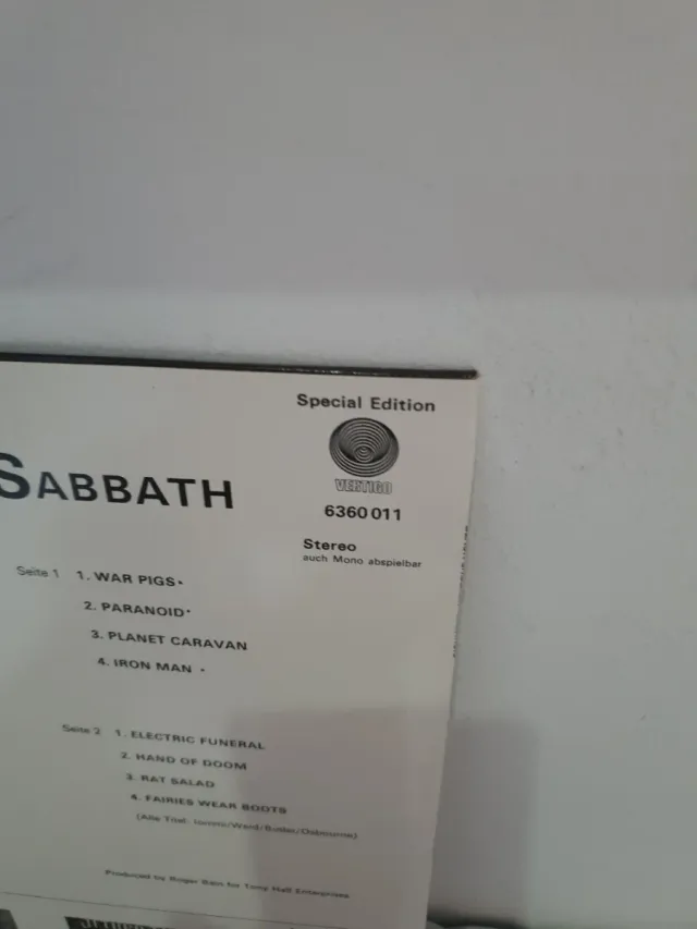 Vinilo Black Sabbath Paranoid Edición Especial