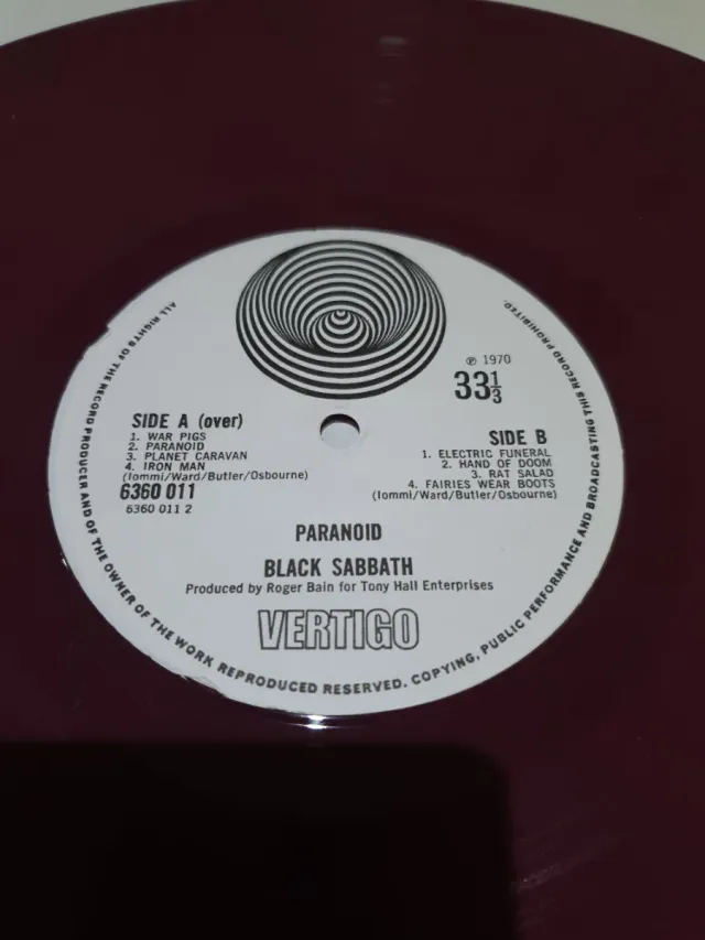 Vinilo Black Sabbath Paranoid Edición Especial