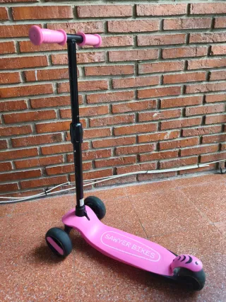 Patinete infantil Sawyer 3 ruedas rosa