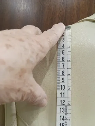 Chaqueta de piel beige Talla M