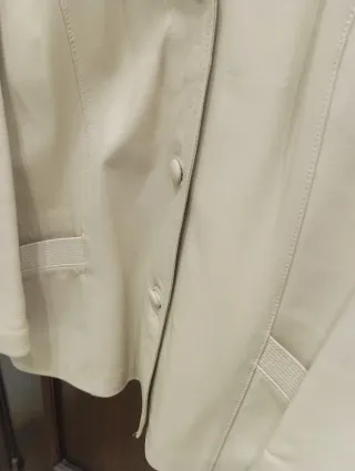 Chaqueta de piel beige Talla M