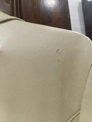 Chaqueta de piel beige Talla M