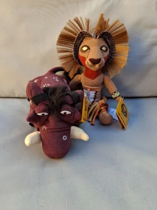 Peluche Rey León (Timón y Simba)