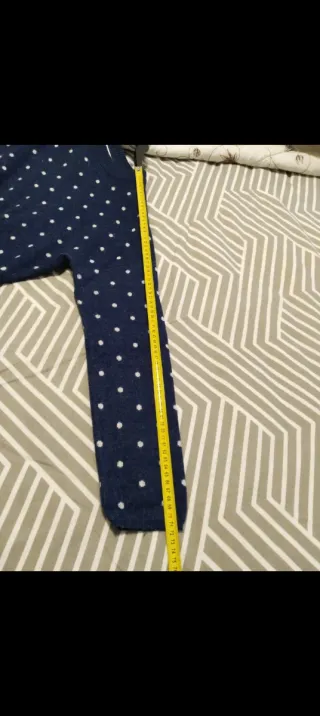 Jersey Sfera lunares azul y blanco Talla L