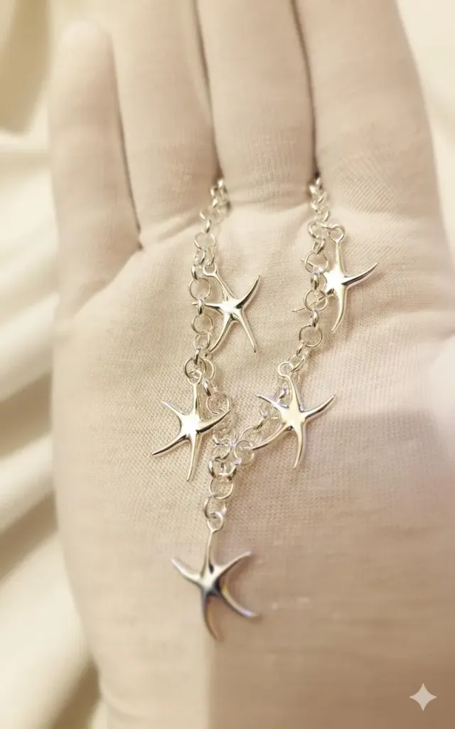 Conjunto Plata Estrella de Mar