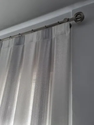 Cortinas con barra