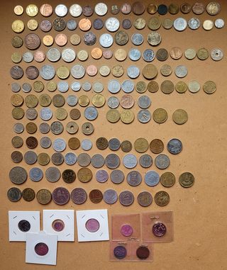 165 Monete Mondiali Diverse + altre monete omaggio