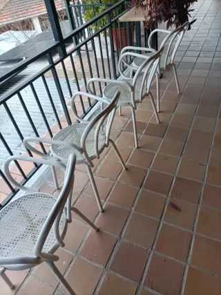 4 Sillas de hierro para terraza