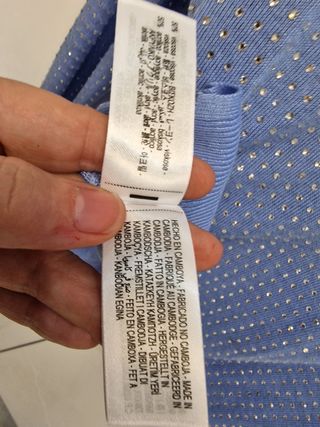 Jersey Zara azul con brillos