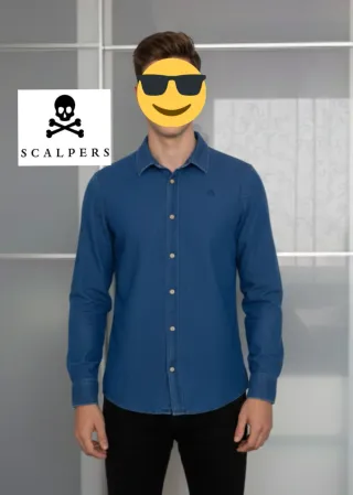 Camisa Scalpers Denim Collection Talla 16 como S