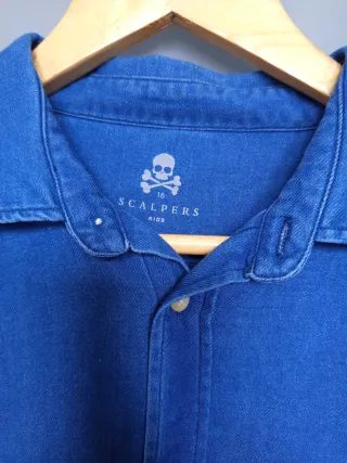 Camisa Scalpers Denim Collection Talla 16 como S