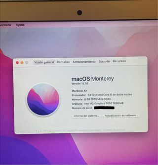 MacBook Air 13” 128GB Plateado – caja original