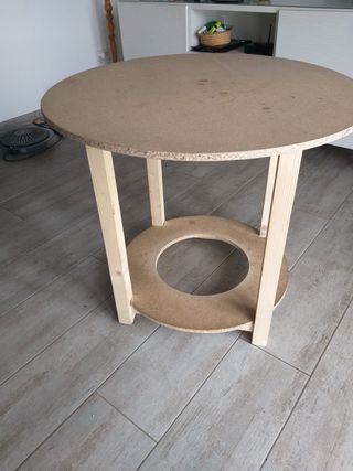 Mesa camilla redonda madera