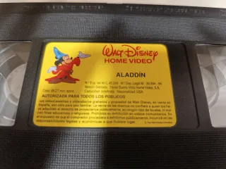VHS Aladdin Clásicos Disney Español