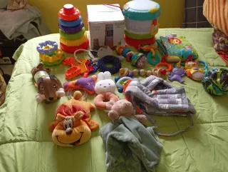 Lote Juguetes Bebé: Apilables, Tambor, Peluches