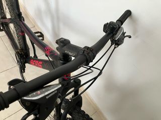 Bicicleta de Montaña Berg Negra y Rosa